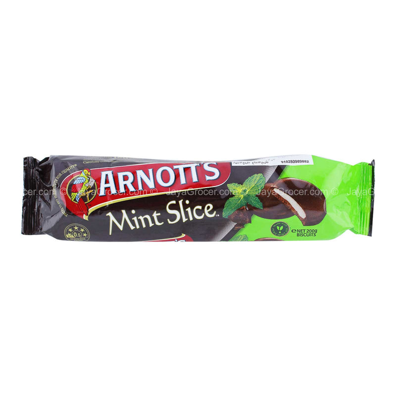 Arnotts Mint Slice Biscuits 200g