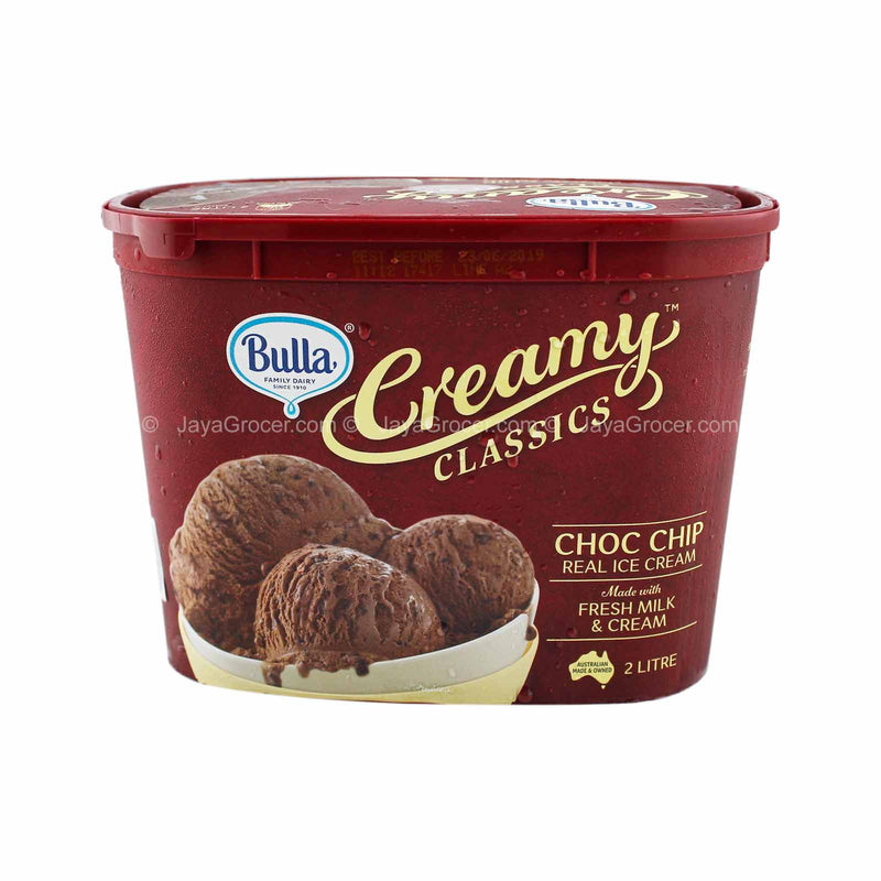 Bulla Creamy Classic Chocolate Chip Ice Cream Tub 2L