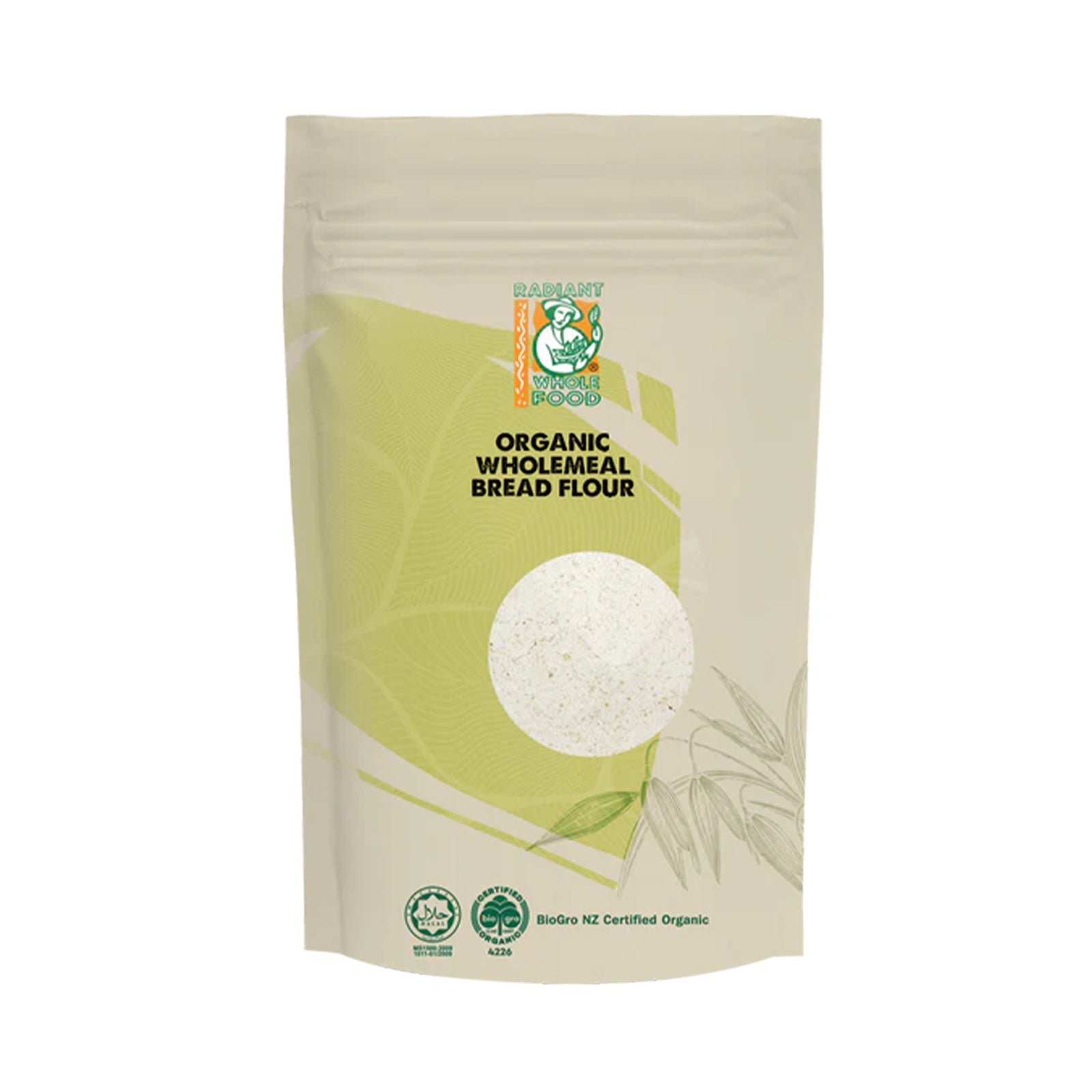Radiant Whole Food Organic wholemeal bread flour 1kg