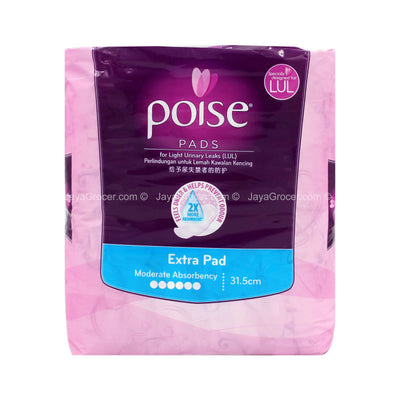 Poise Pads Extra Long 12sheets
