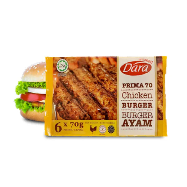 Dara Prima 70 Chicken Burger 70g x 6 (highest price)
