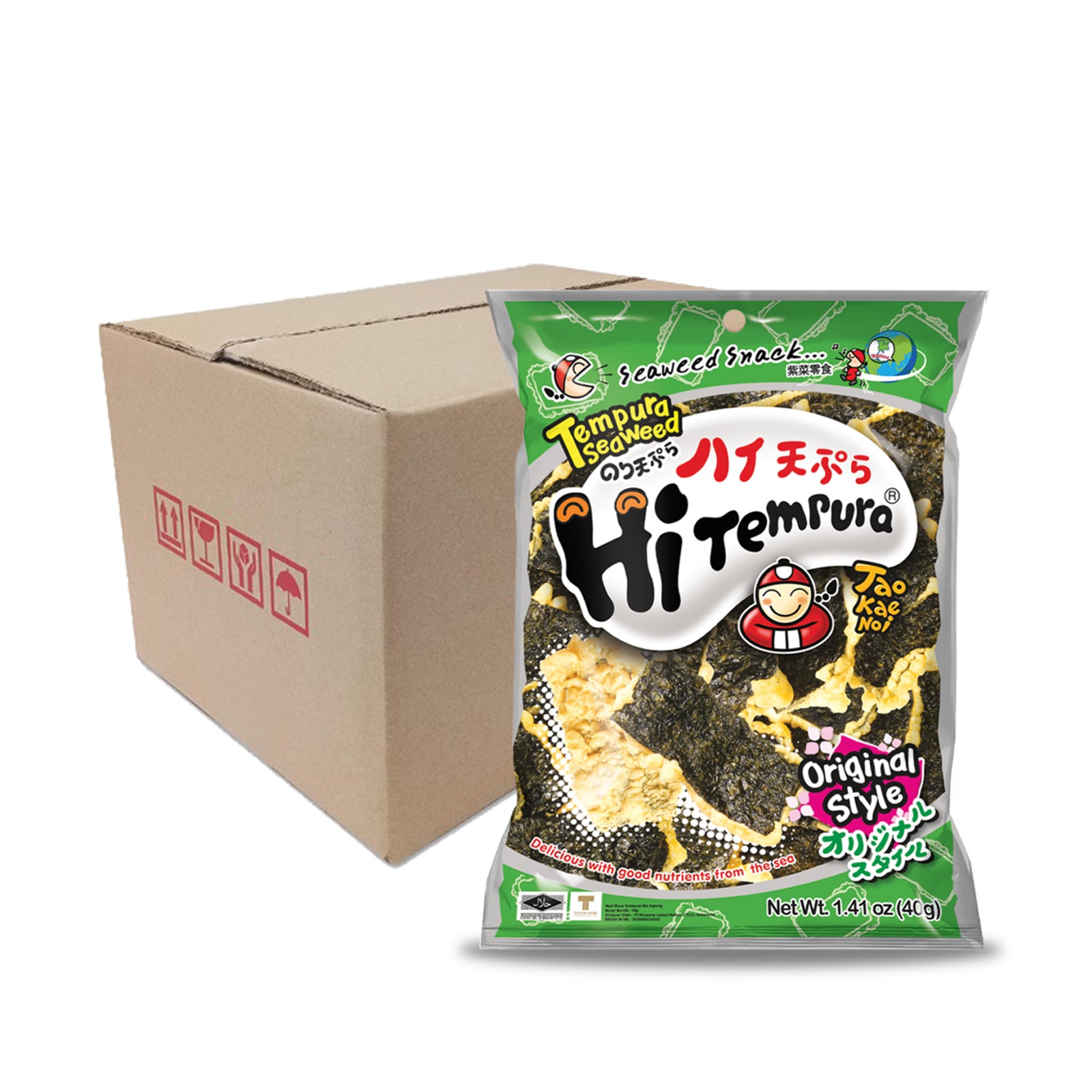 Tao Kae Noi Tempura Seaweed Snack Original Flavour 36g