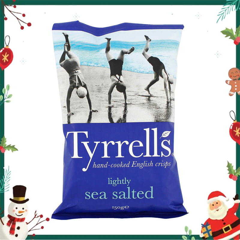 Tyrells Lightly Sea Salted Potato Chips 150g