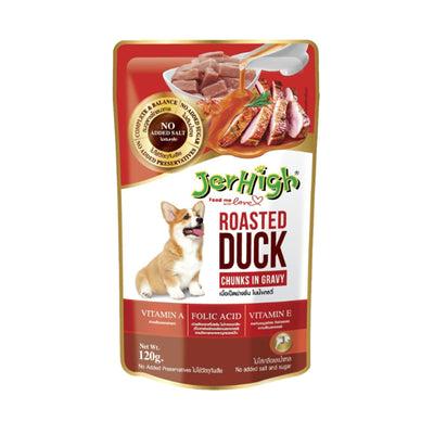 Jerhigh Pouch Roast Duck Dog Food 120g