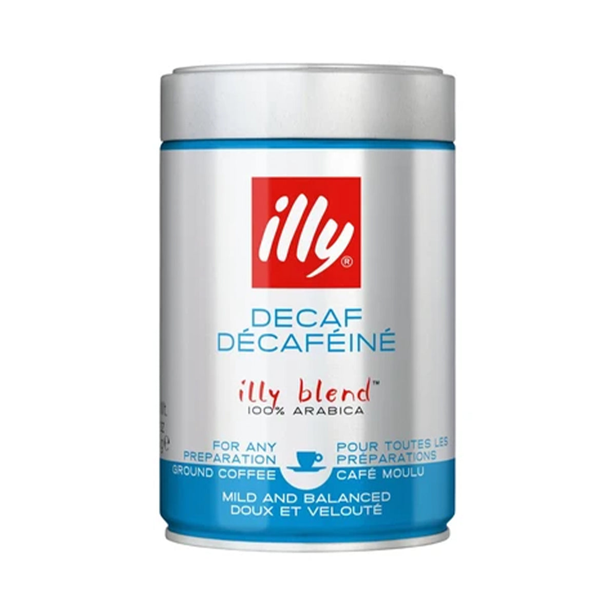 Illy Grani Deca Decaf Roasted Coffee Beans for Any Preparation 250g
