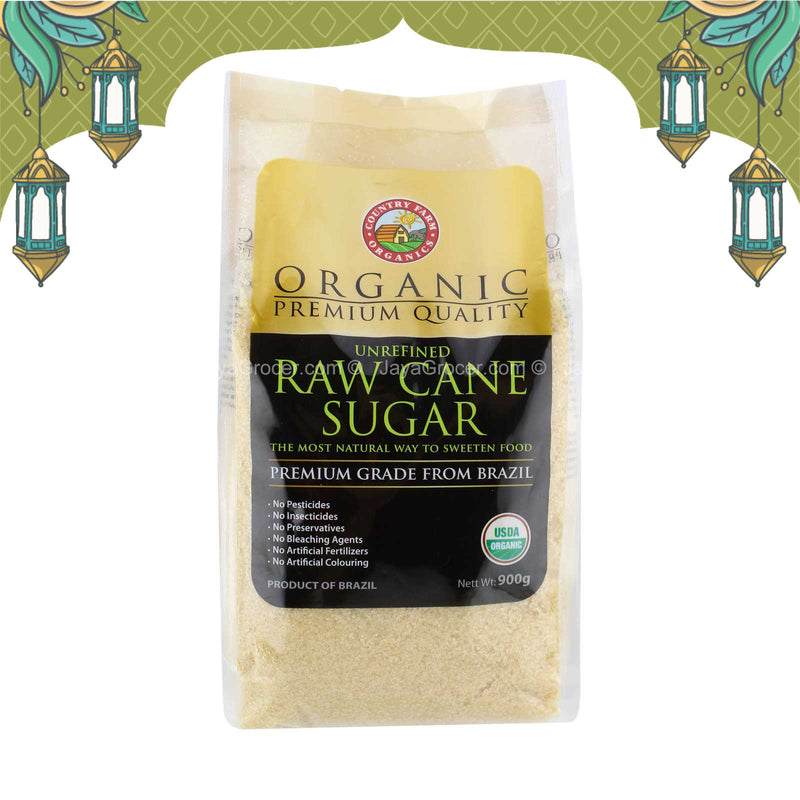 Country Farm Organics Certified Organic Raw Cane Sugar 900g
