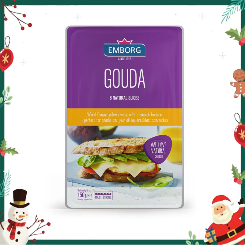 Emborg Gouda Sliced Cheese 150g