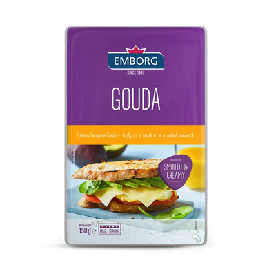Emborg Gouda Sliced Cheese 150g