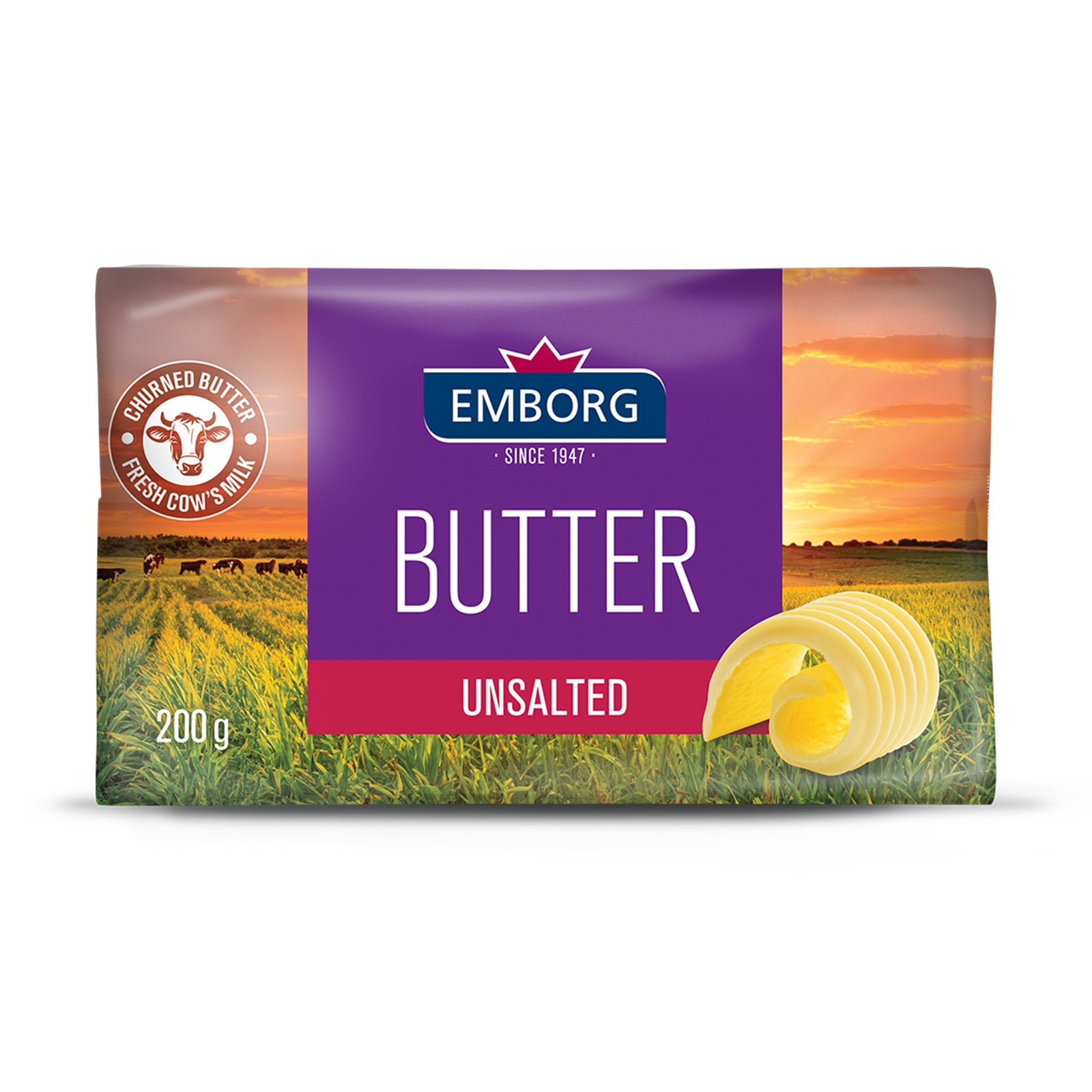 Emborg Unsalted Butter 200g