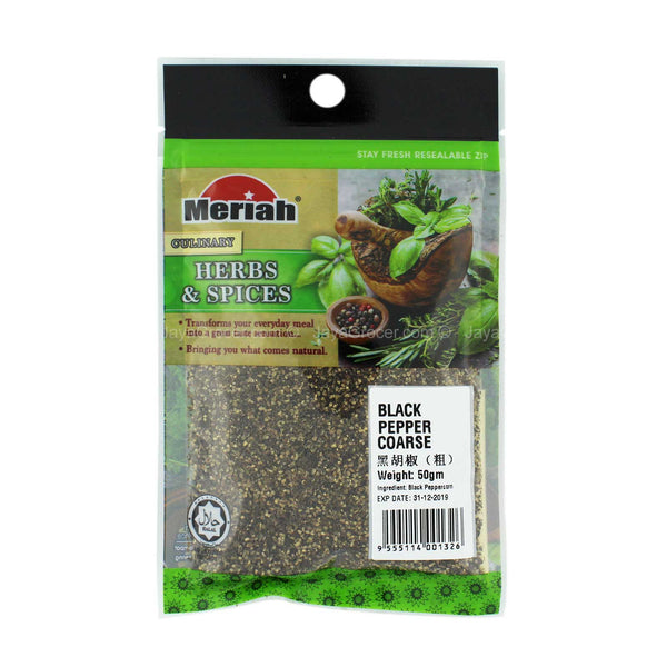 Meriah Black Pepper Coarse 50g (highest price)