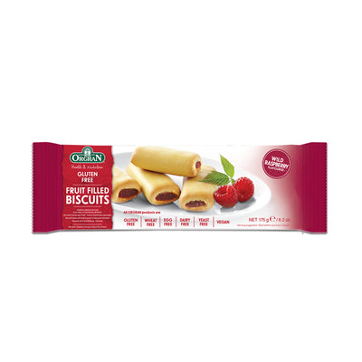 Orgran Wild Raspberry Fruit Filled Cookies 175g