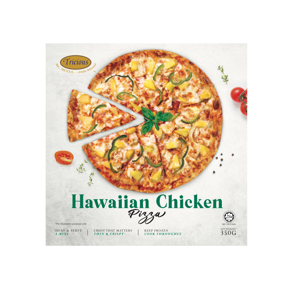 Tricious 9.5 inch Hawaiian Chicken Pizza 350g (highest price)