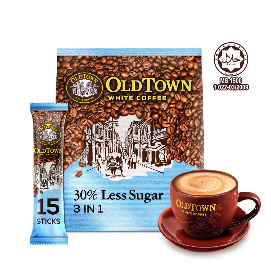 Old Town White Coffee 3 in 1 Less Sugar 31.6g x 15