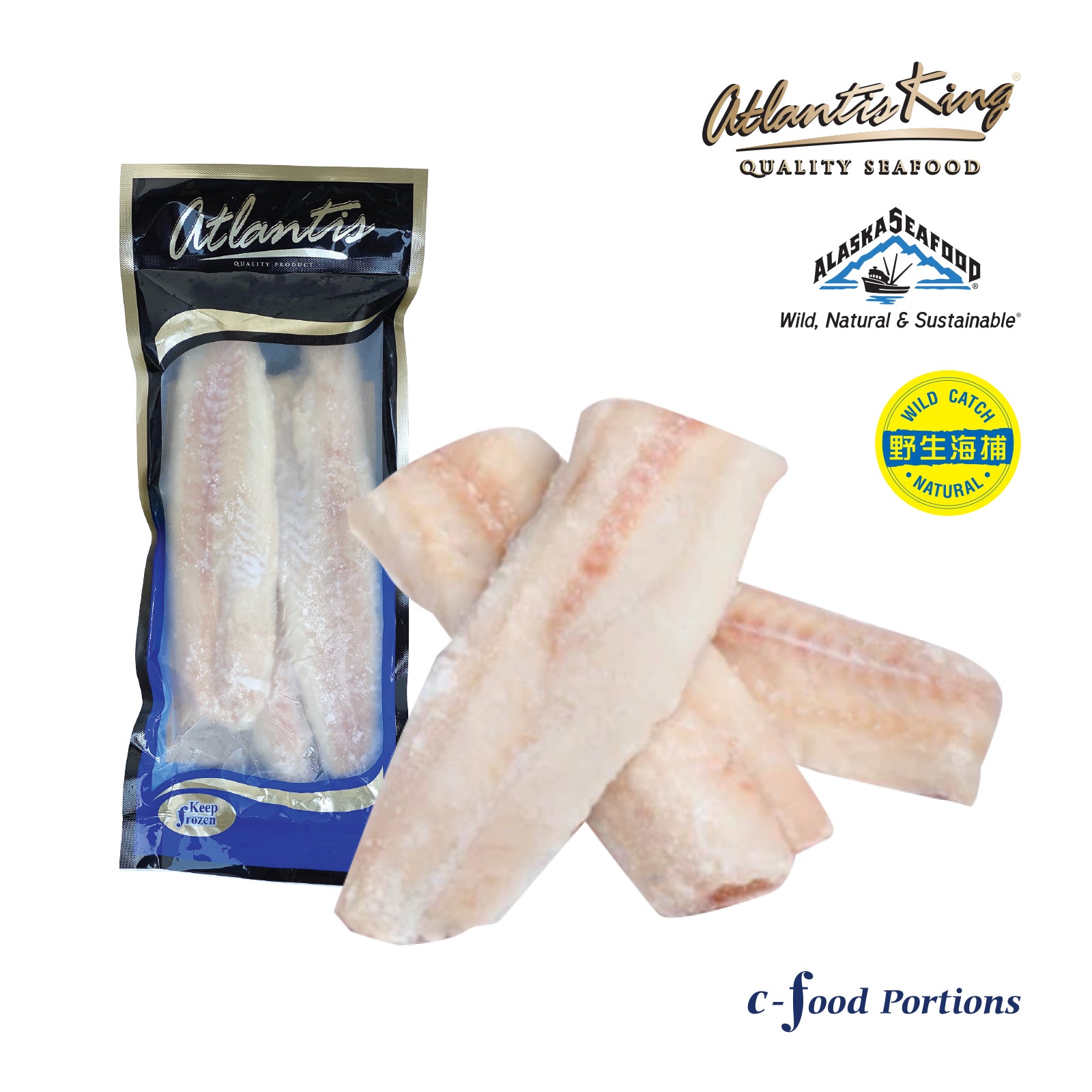 Atlantis IQF Pollock Fillet 500g