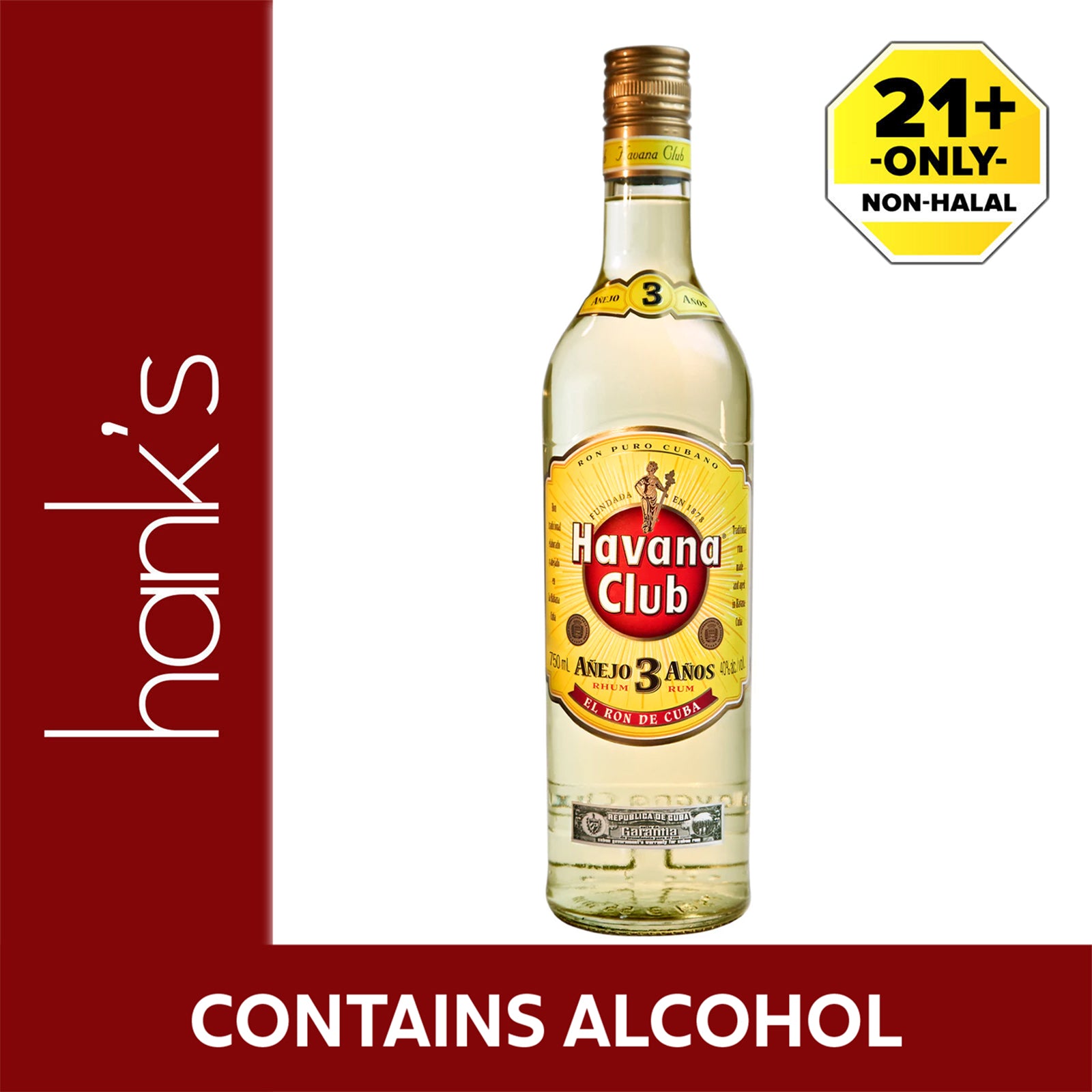 Havana club 3 years 750ml