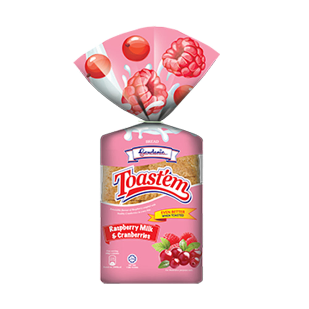 Gardenia Delicia Raspberry Milk and Cranberries Bread 360g
