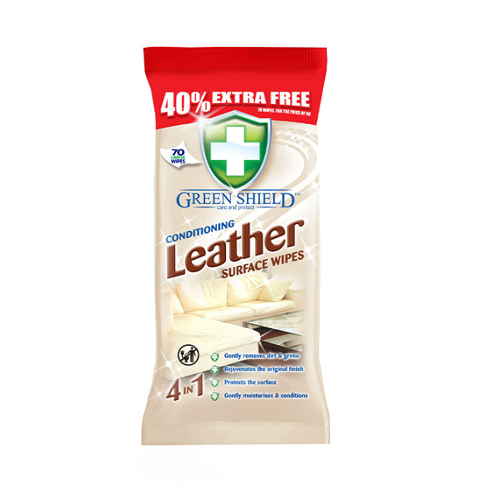 Green Shield Leather Surface Wipes 1pack