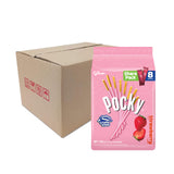 Glico Pocky Biscuit Stick Family Pack Strawberry Flavour 17.5g x 8