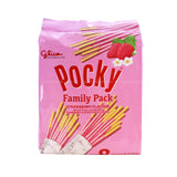 Glico Pocky Biscuit Stick Family Pack Strawberry Flavour 17.5g x 8