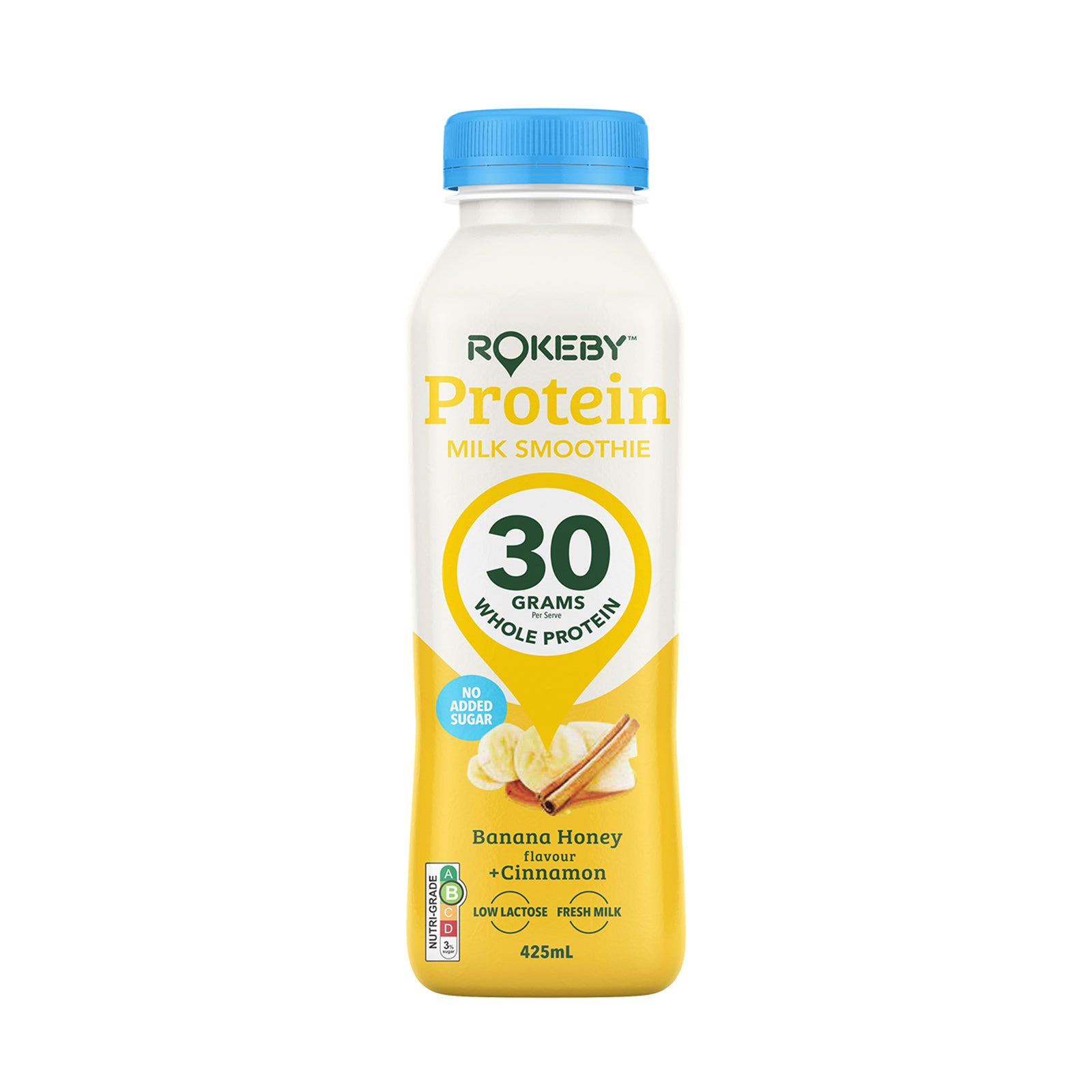 Rokeby Farms Whole Protein Banana, Honey & Cinnamon 425ml