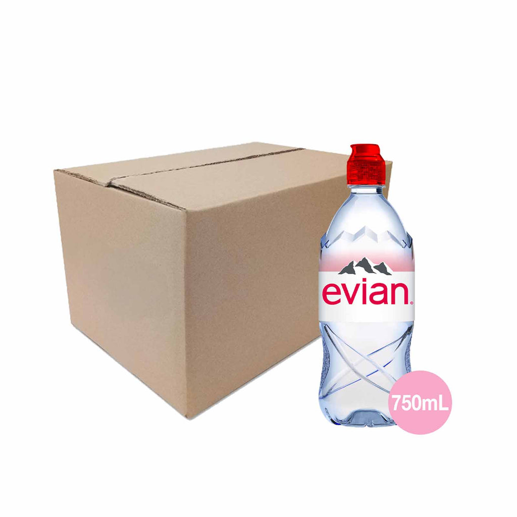 Evian Sport Cap Natural Mineral Water 750ml