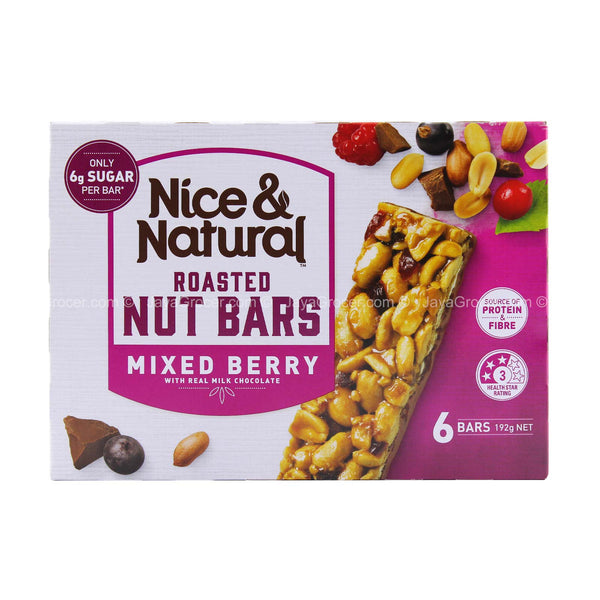 Nice and Natural Mixed Berry Roasted Nut Bar 192g (highest price)