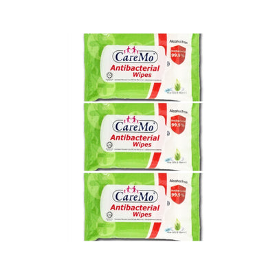 Caremo Anti Bacterial Wipes 15pcs x 3