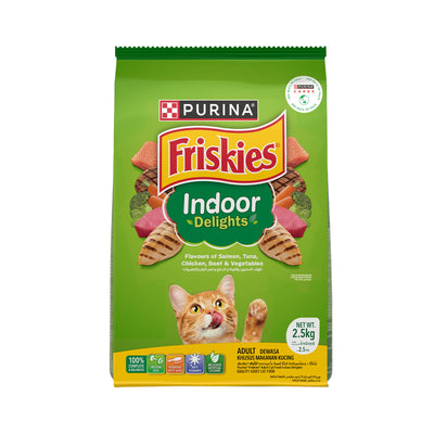 Friskies Adult Indoor Delights Hairball Cat Food 1kg