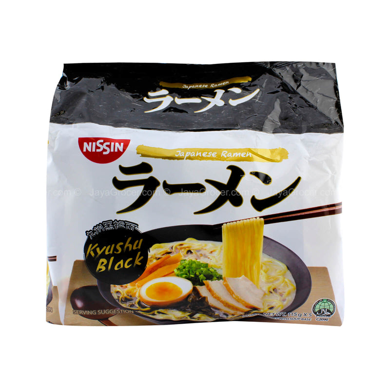 Nissin Kyushu Black Japan Ramen Instant Noodle 115g x 5