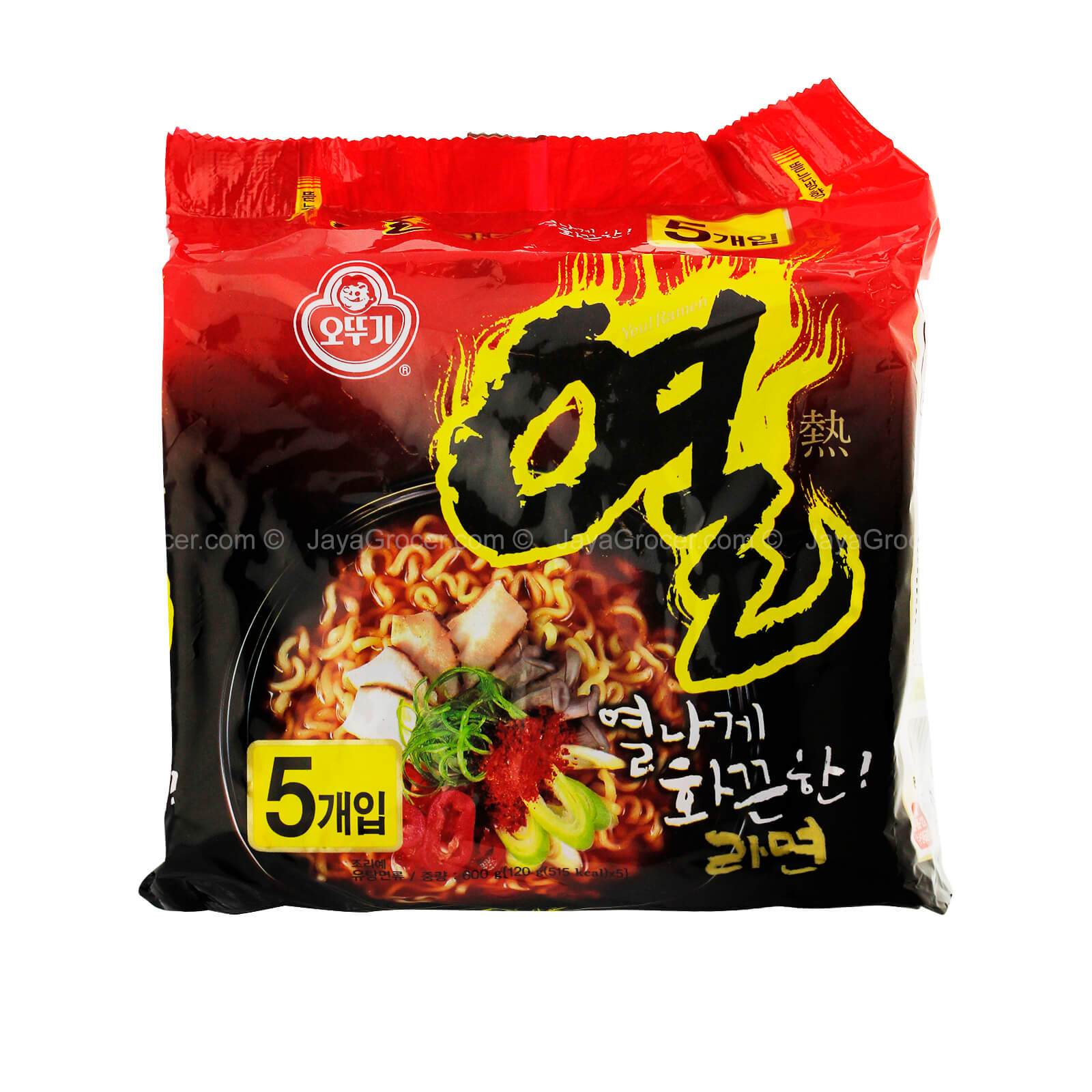 Ottogi Yeul Ramen Instant Noodle (Super Spicy) 120g x 5