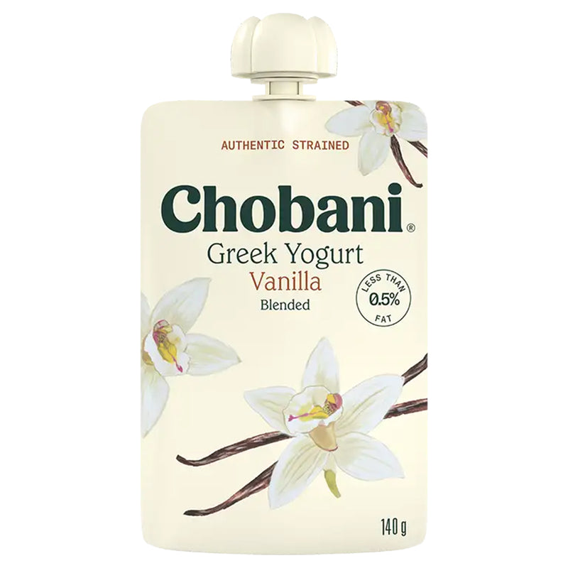 Chobani Vanilla Blended Yogurt Pouch 140g