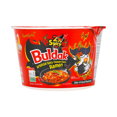 Samyang 2x Spicy Hot Chicken Flavor Ramen with Added Sugar Big Bowl 105g