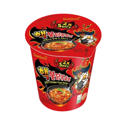Samyang 2X Spicy Hot Chicken Flavor Ramen Cup with Added Sugar 70g
