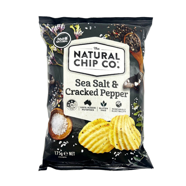 The Natural Chip Co. Sea Salt and Cracked Pepper Potato Chips 175g (highest price)
