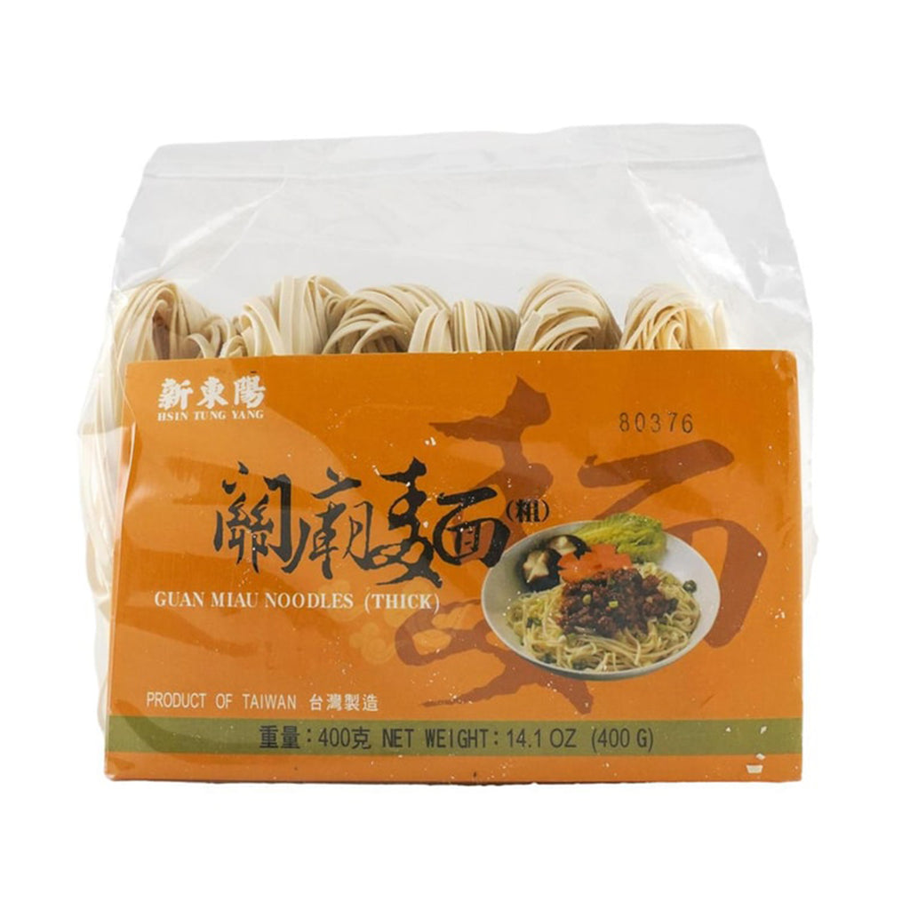 Hsin Tung Yang Guanmiau Noodles Thick 400g