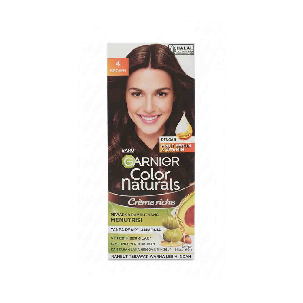 Garnier Colour Natural #4 Brown Hair Color 1pack