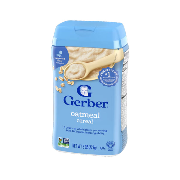 Gerber Supported Sitter 1st Foods Organic Oatmeal Single Grain Cereal 227g