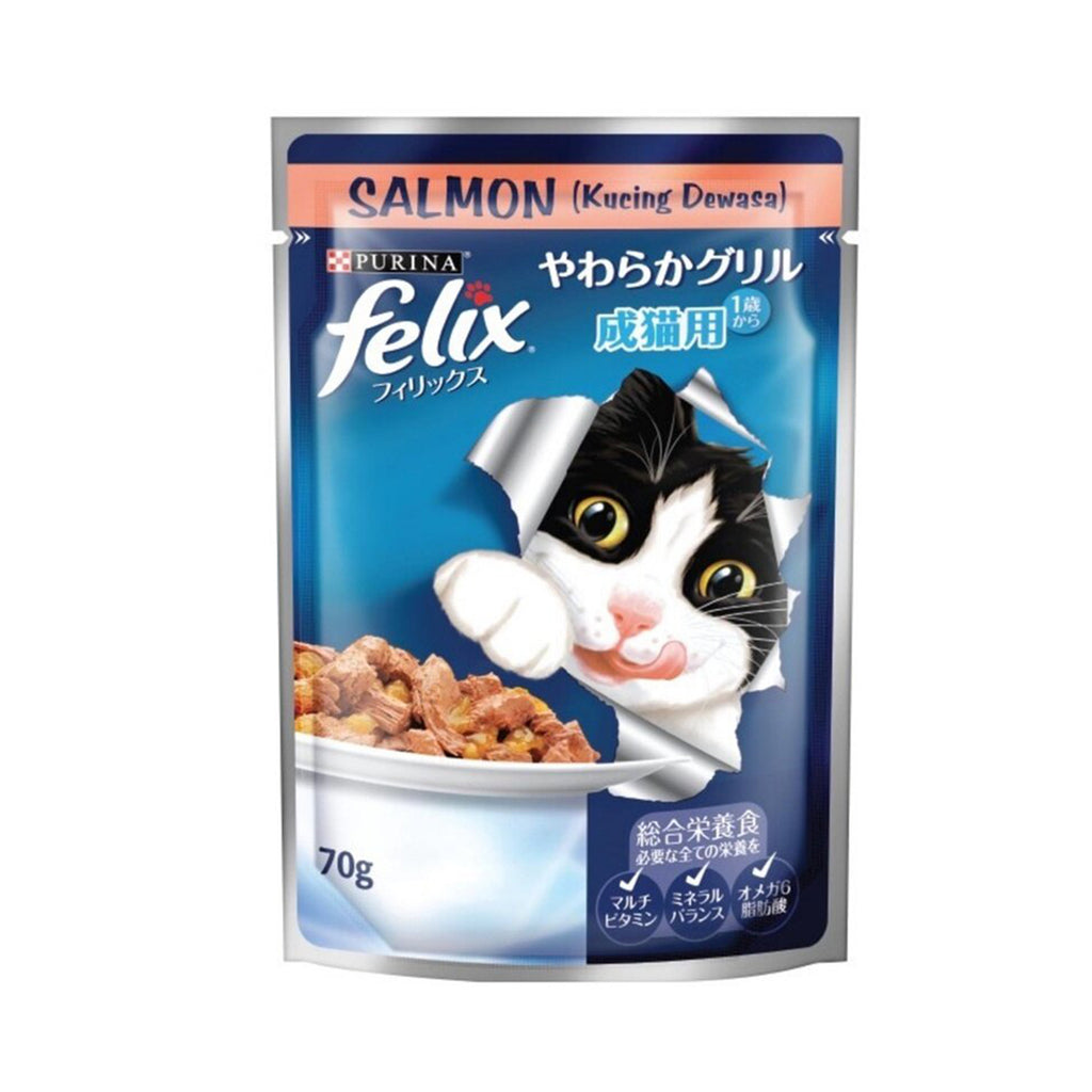 Felix Adult Salmon Pouch 70g