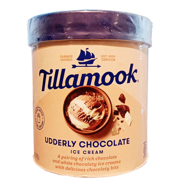 Tillamook Udderly Chocolate Ice Cream Tub 1.42L (highest price)