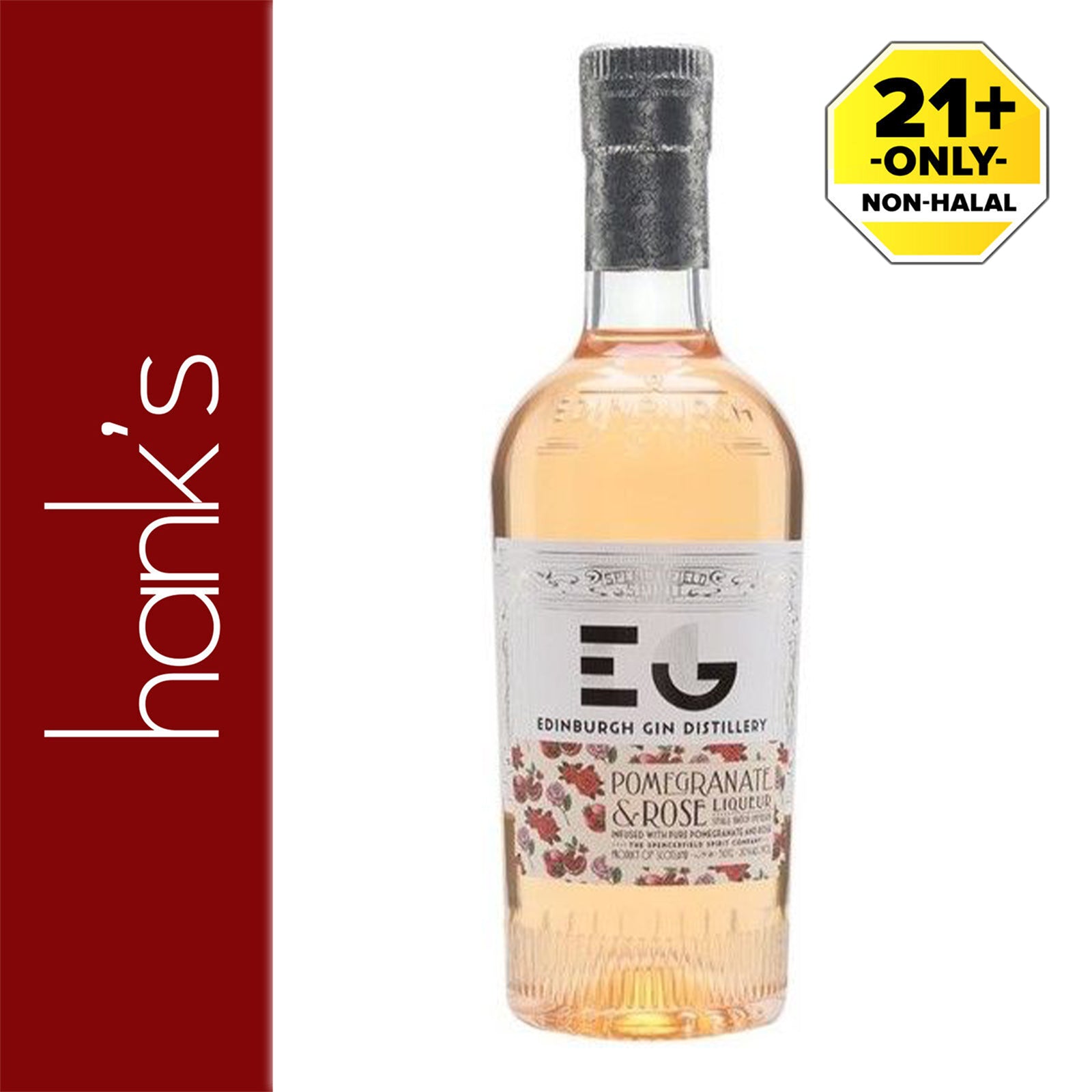Edinburgh Gin Pomegranate and Rose 500ml
