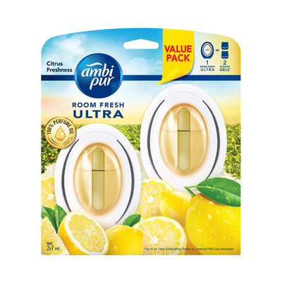 Ambi Pur Bathroom Fresh Zesty Lemon 7ml x 2