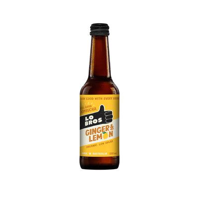 Lo Bros Ginger and Lemon Kombucha 330ml