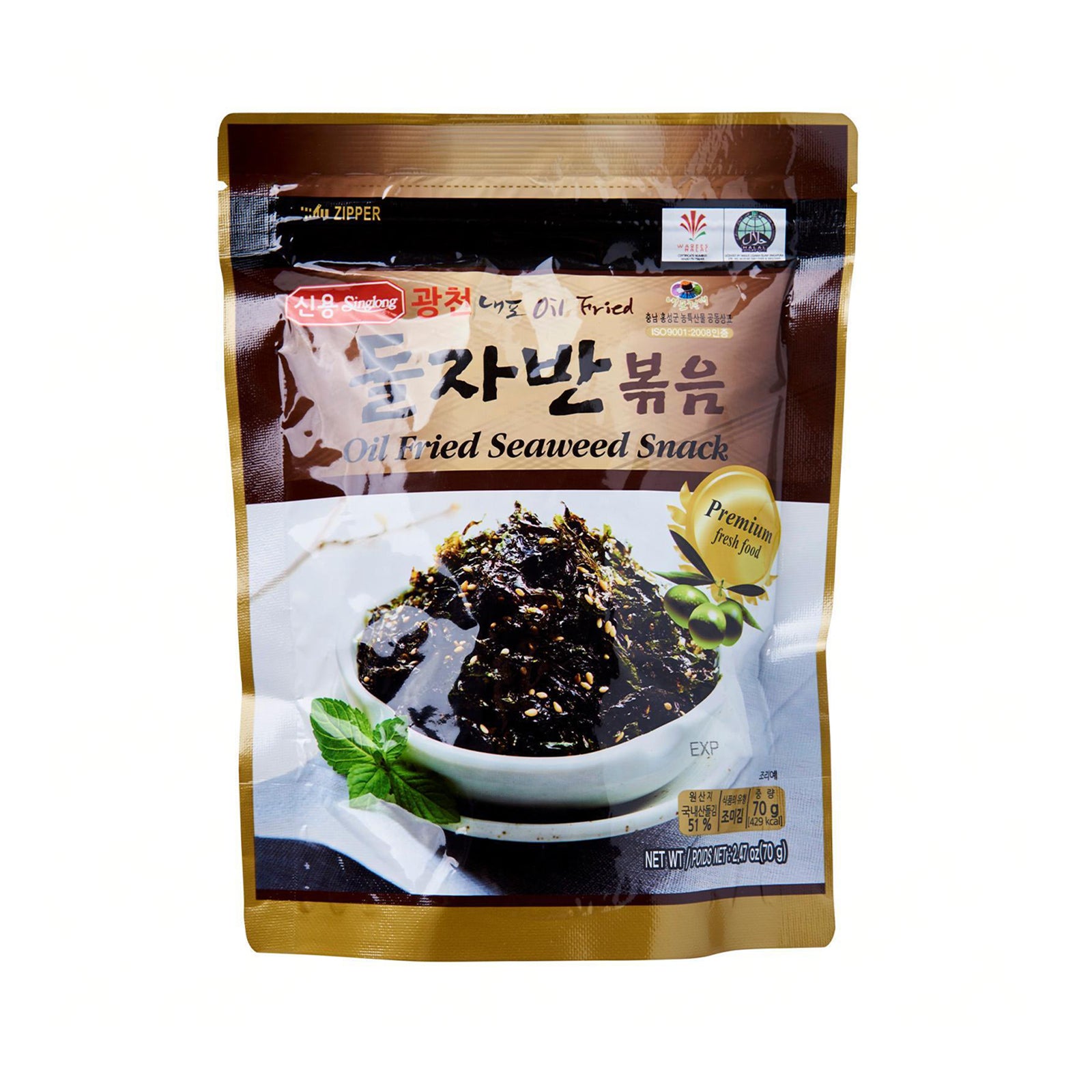 Singlong Oil Fried Seaweed Snack 70g