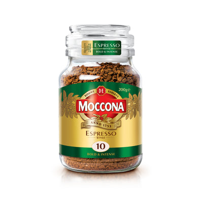 Moccona Espresso Style Intensity 10 Freeze Dried Instant Coffee 200g