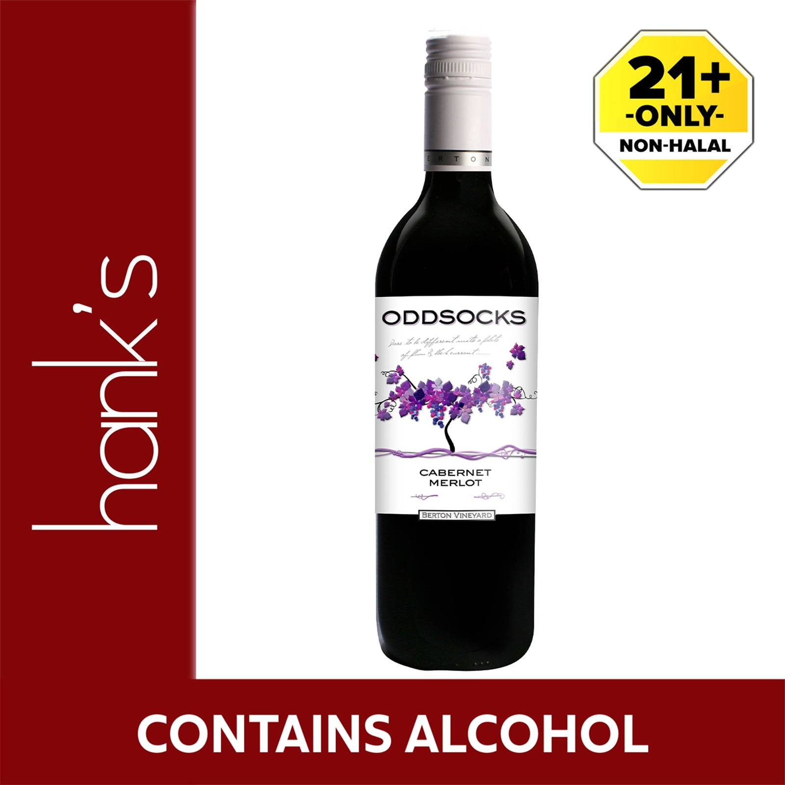 Berton Vineyard Odd Socks Cabernet Merlot 750ml