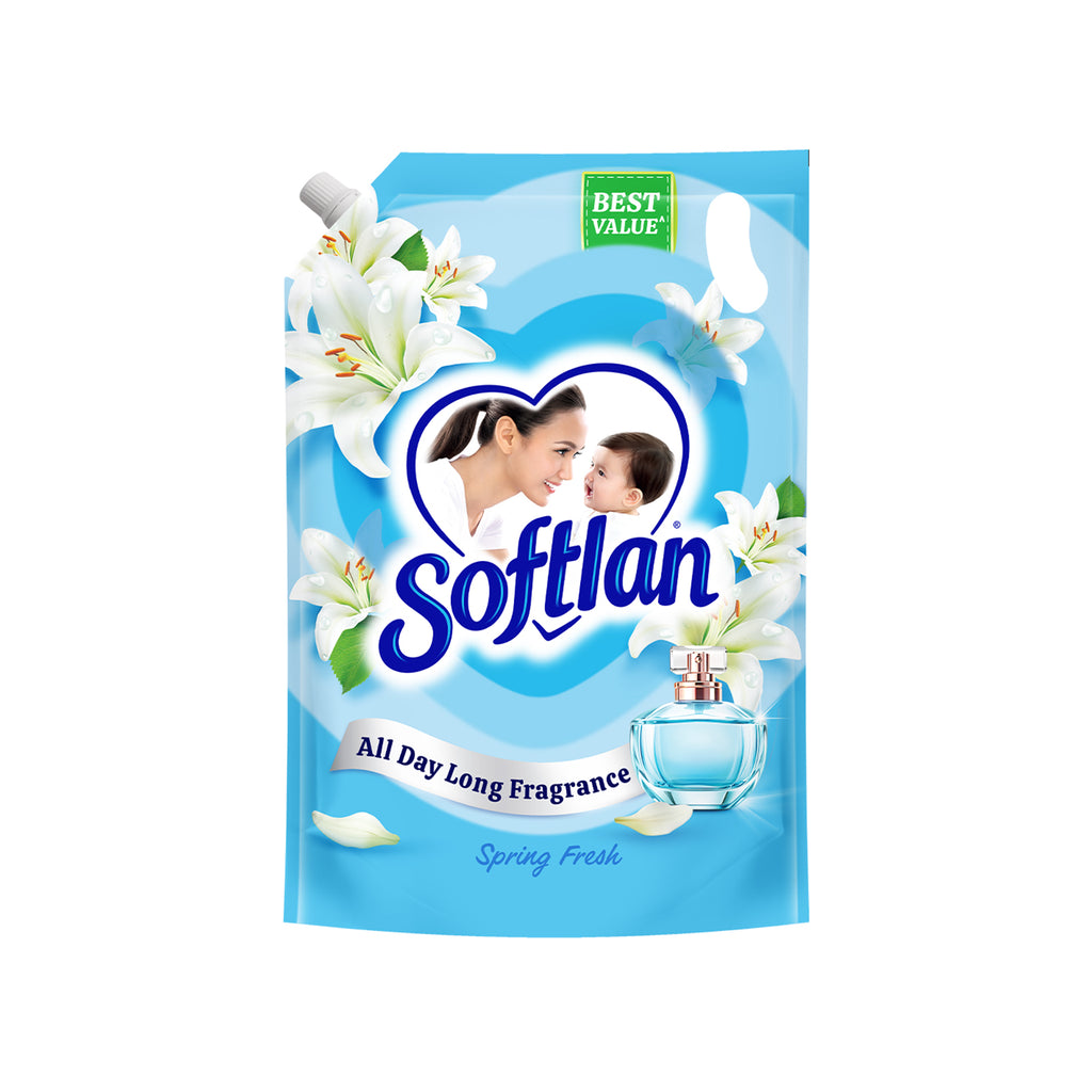 Softlan Spring Fresh Fabric Softener Refill 1.4L