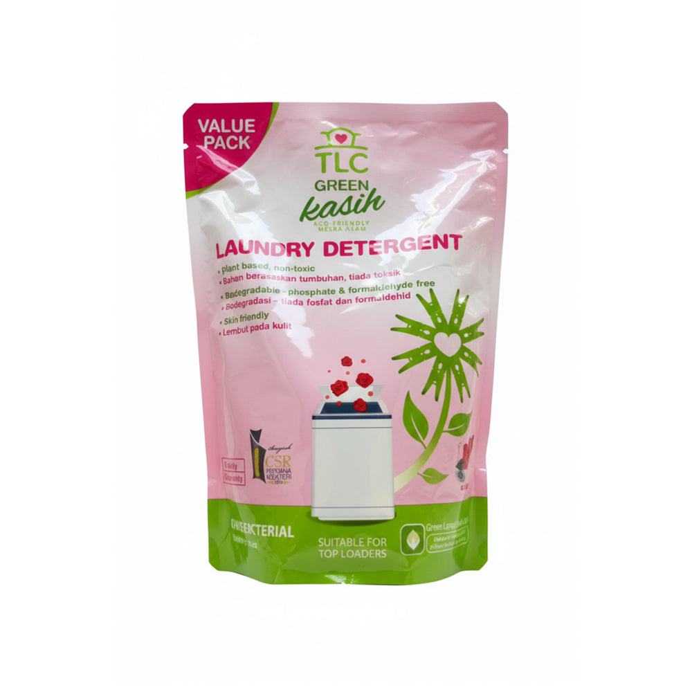 TLC Green Laundry Rose Detergent Refill 1.8L