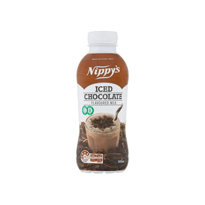 Nippys uht milk iced choc 500ml btl