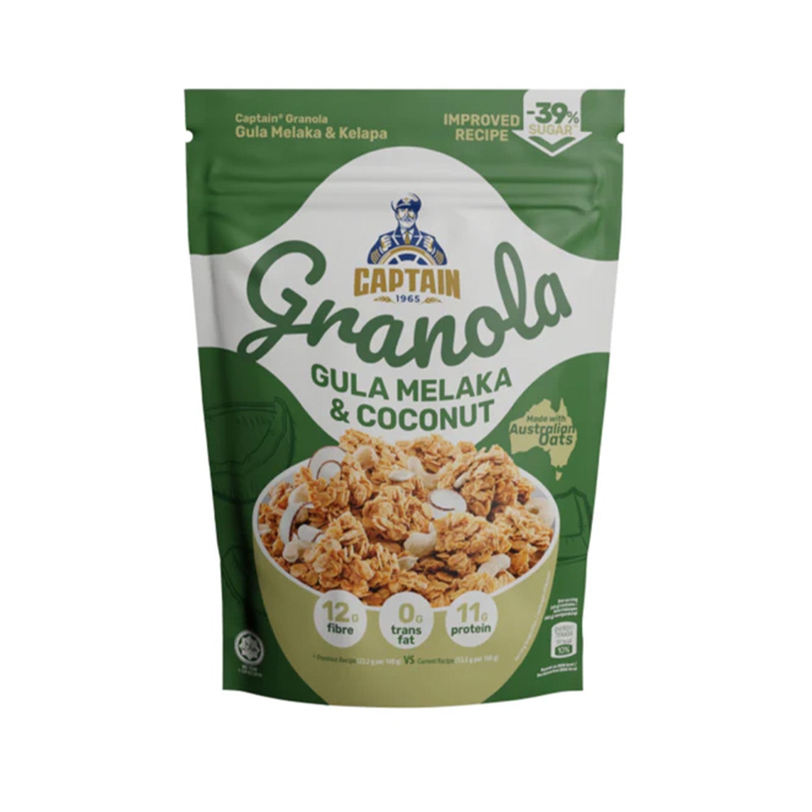 Captain Oats Granola Gula Melaka 220g