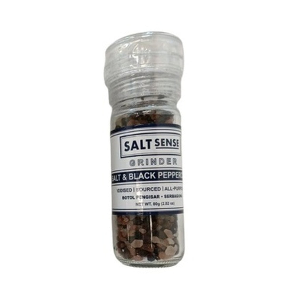 Salt Sense Salt & Black Peppercorn Grinder 80g